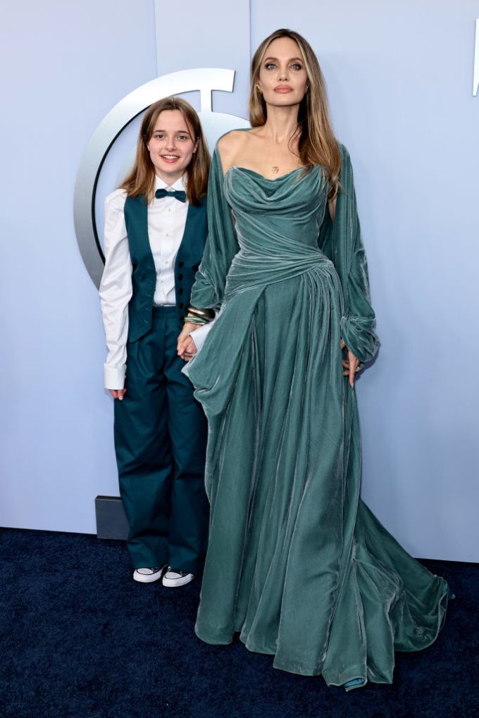 Vivienne Jolie and Angelina Jolie At the 77th Annual Tony Awards