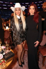 LOS ANGELES, CALIFORNIA - FEBRUARY 04: (L-R) Beyoncé and Dua Lipa attend the 66th GRAMMY Awards at Crypto.com Arena on February 04, 2024 in Los Angeles, California. (Photo by Johnny Nunez/Getty Images for The Recording Academy)