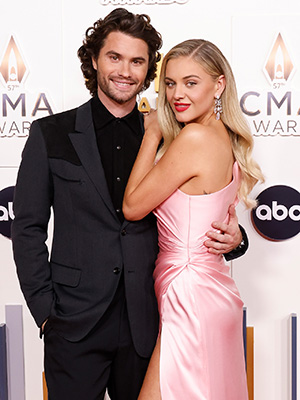 Chase Stokes and Kelsea Ballerini at the CMA Awards