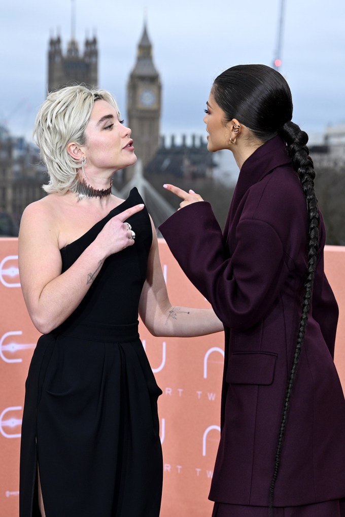 Florence Pugh and Zendaya at London Photocall