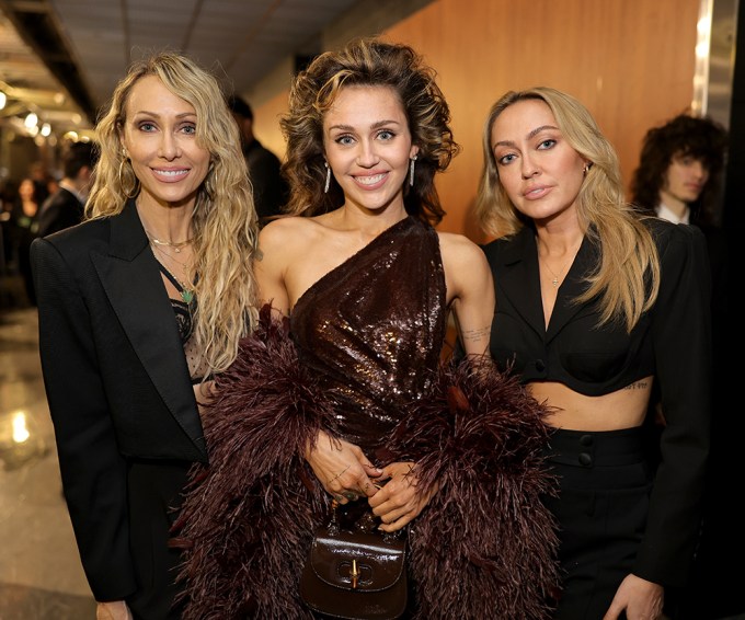 Tish Cyrus, Miley Cyrus, and Brandi Cyrus