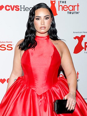 Demi Lovato at the 2024 Red Dress for Women concert in New York City