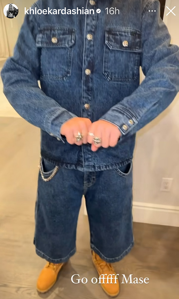 Mason Disick on Khloe Kardashian's Instagram