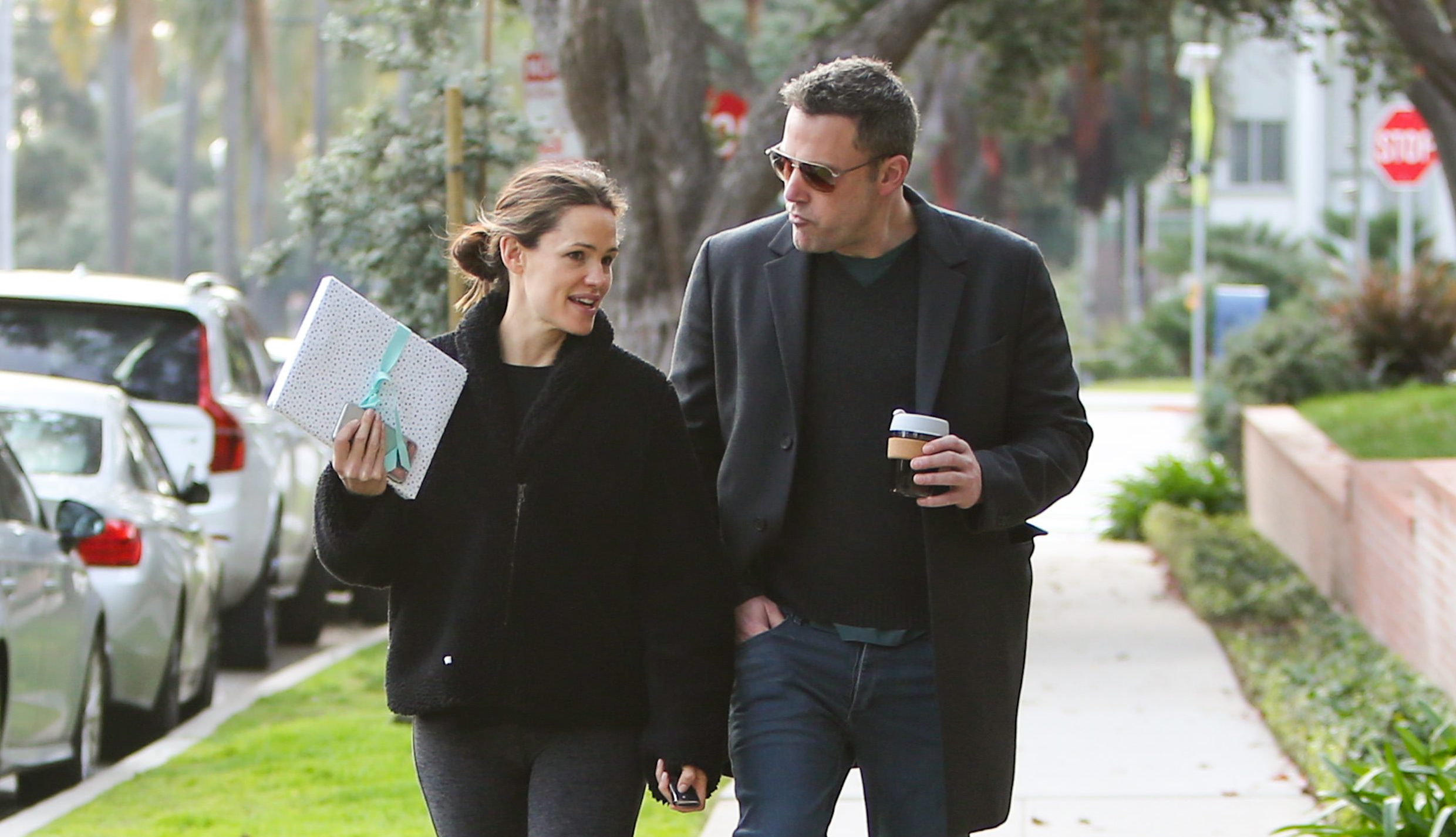 Jennifer Garner and Ben Affleck are seen on February 27, 2019 in Los Angeles