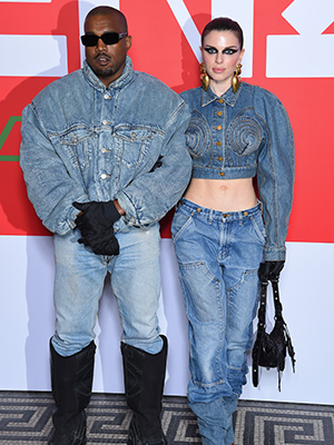 Kanye West and Julia Fox