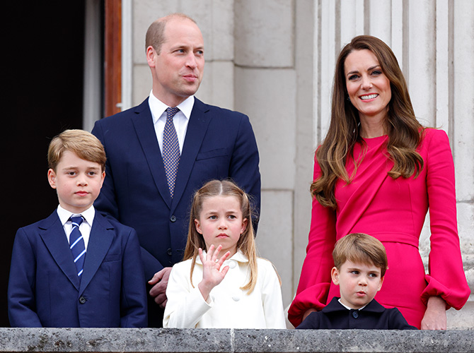 Prince William, Princess Kate and their children 