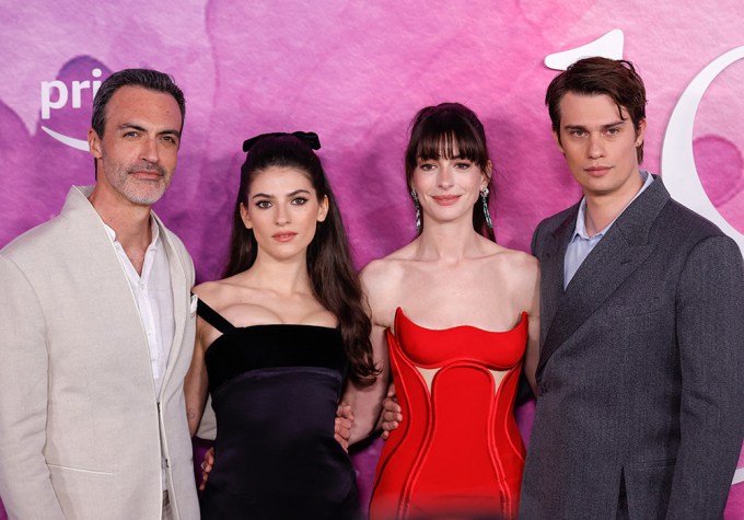 Reid Scott, Ella Rubin, Anne Hathaway & Nicholas Galitzine