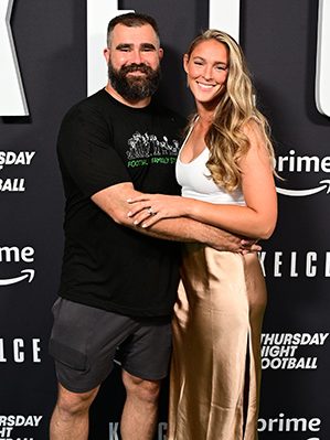 Jason Kelce and Kylie Kelce