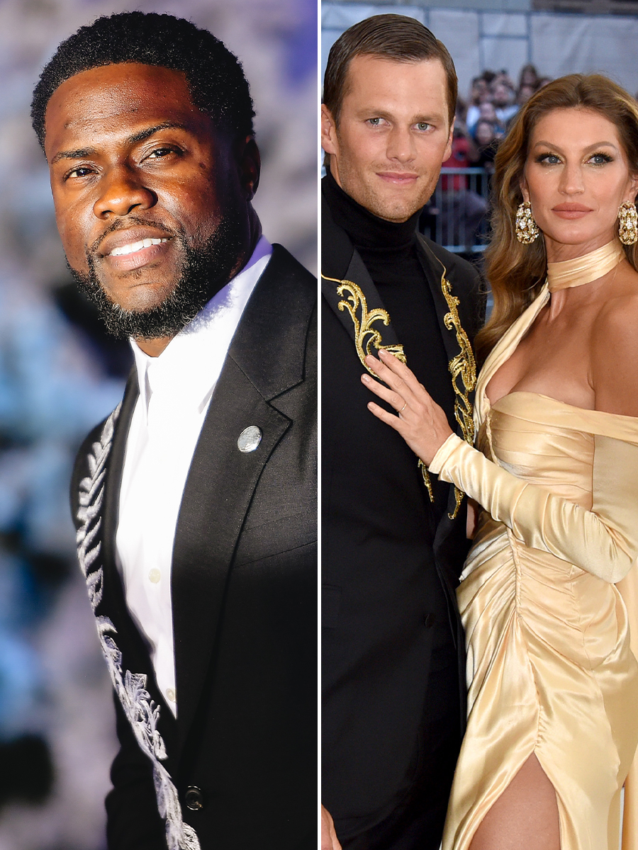 Kevin Hart, Tom Brady and Gisele Bundchen