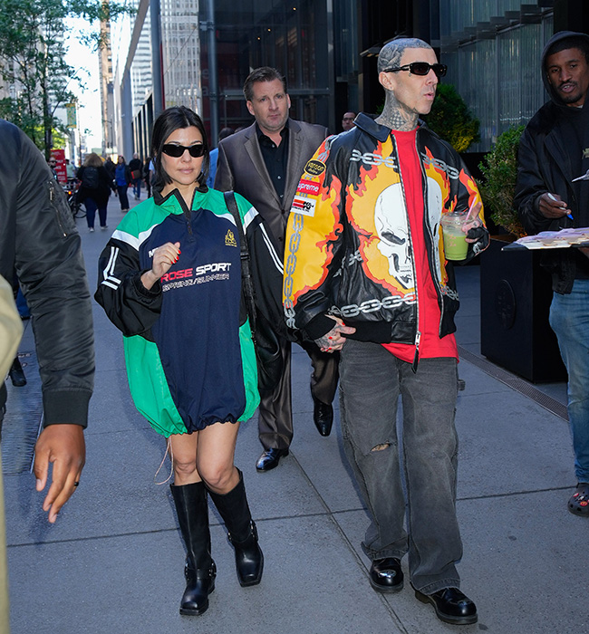 Kourtney Kardashian and Travis Barker