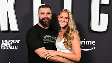 Jason Kelce and Kylie Kelce