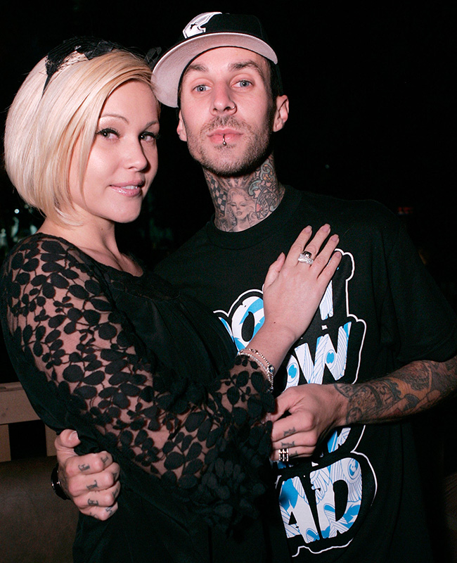 Shanna Moakler and Travis Barker