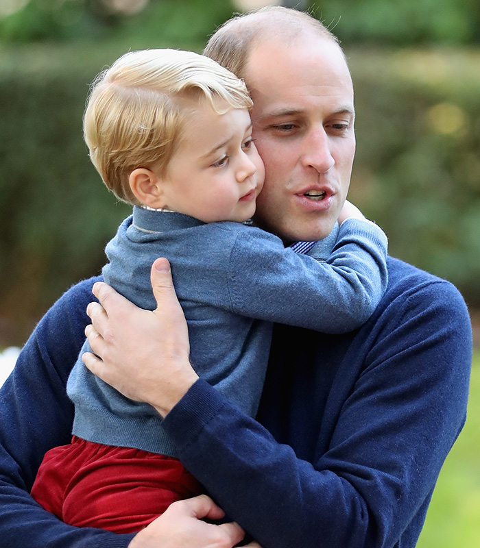 Prince William and Prince George 