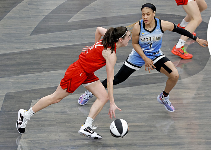 Chennedy Carter and Caitlin Clark