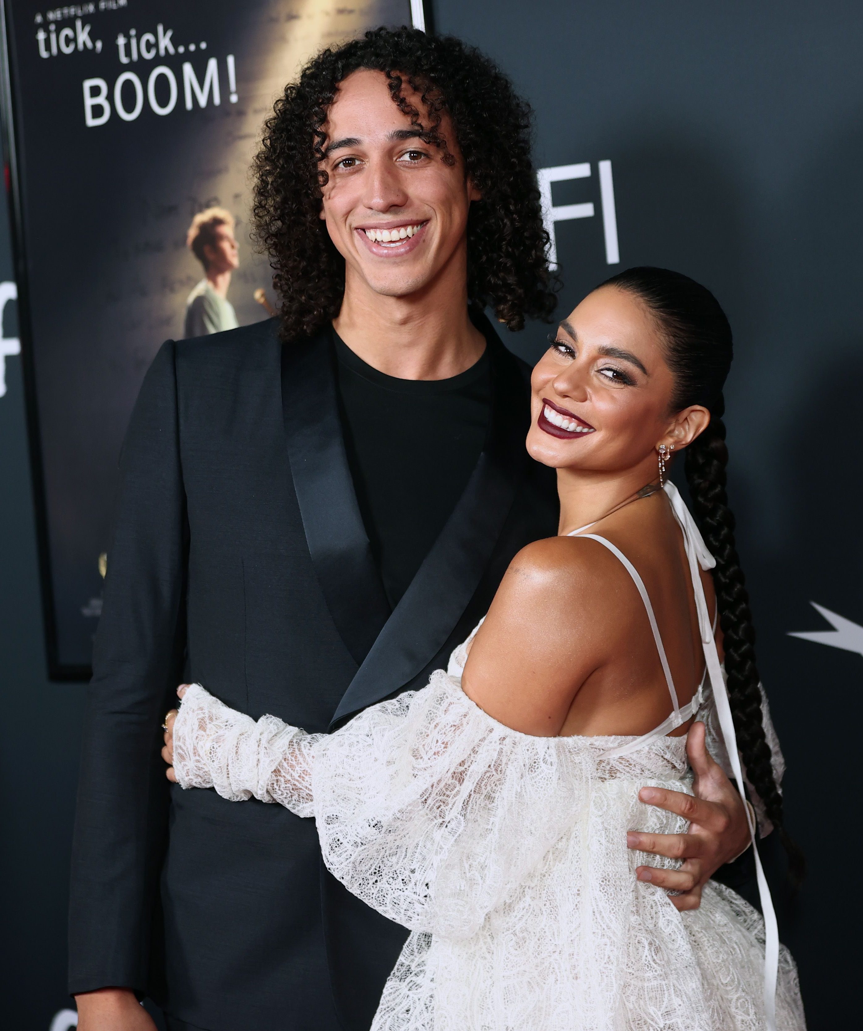 Cole Tucker and Vanessa Hudgens attend the 2021 AFI Fest Opening Night