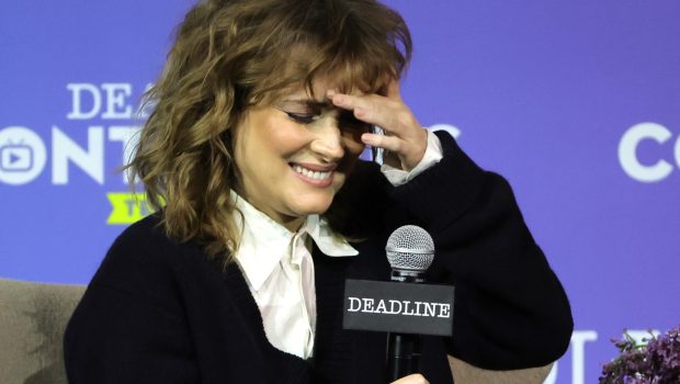 LOS ANGELES, CALIFORNIA - APRIL 10: Actor Winona Ryder speaks onstage during Netflix's 'Stranger Things' panel during Deadline Contenders Television at Paramount Studios on April 10, 2022 in Los Angeles, California. (Photo by Kevin Winter/Getty Images for Deadline Hollywood )