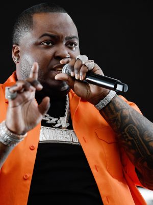 MIAMI, FLORIDA - JUNE 03: Sean Kingston performs onstage as TLC & Shaggy's Hot Summer Nights Tour takes over Miami's FPL Solar Amphitheater at Bayfront Park on June 03, 2023 in Miami, Florida. (Photo by Jason Koerner/Getty Images for Live Nation)