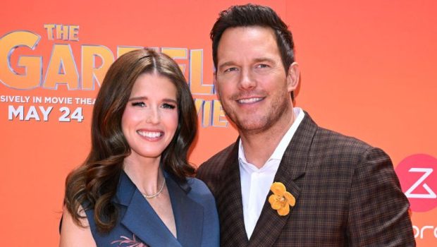 HOLLYWOOD, CALIFORNIA - MAY 19: Katherine Schwarzenegger and Chris Pratt attend the Columbia Pictures World Premiere of "The Garfield Movie" at TCL Chinese Theatre on May 19, 2024 in Hollywood, California. (Photo by Axelle/Bauer-Griffin/FilmMagic)