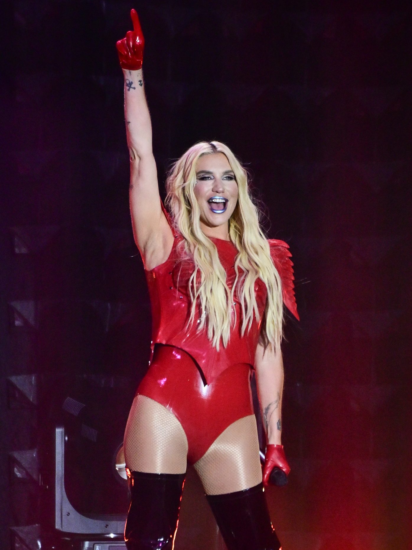 Kesha performing during the Wawa Welcome America Fourth of July Concert at Benjamin Franklin Parkway