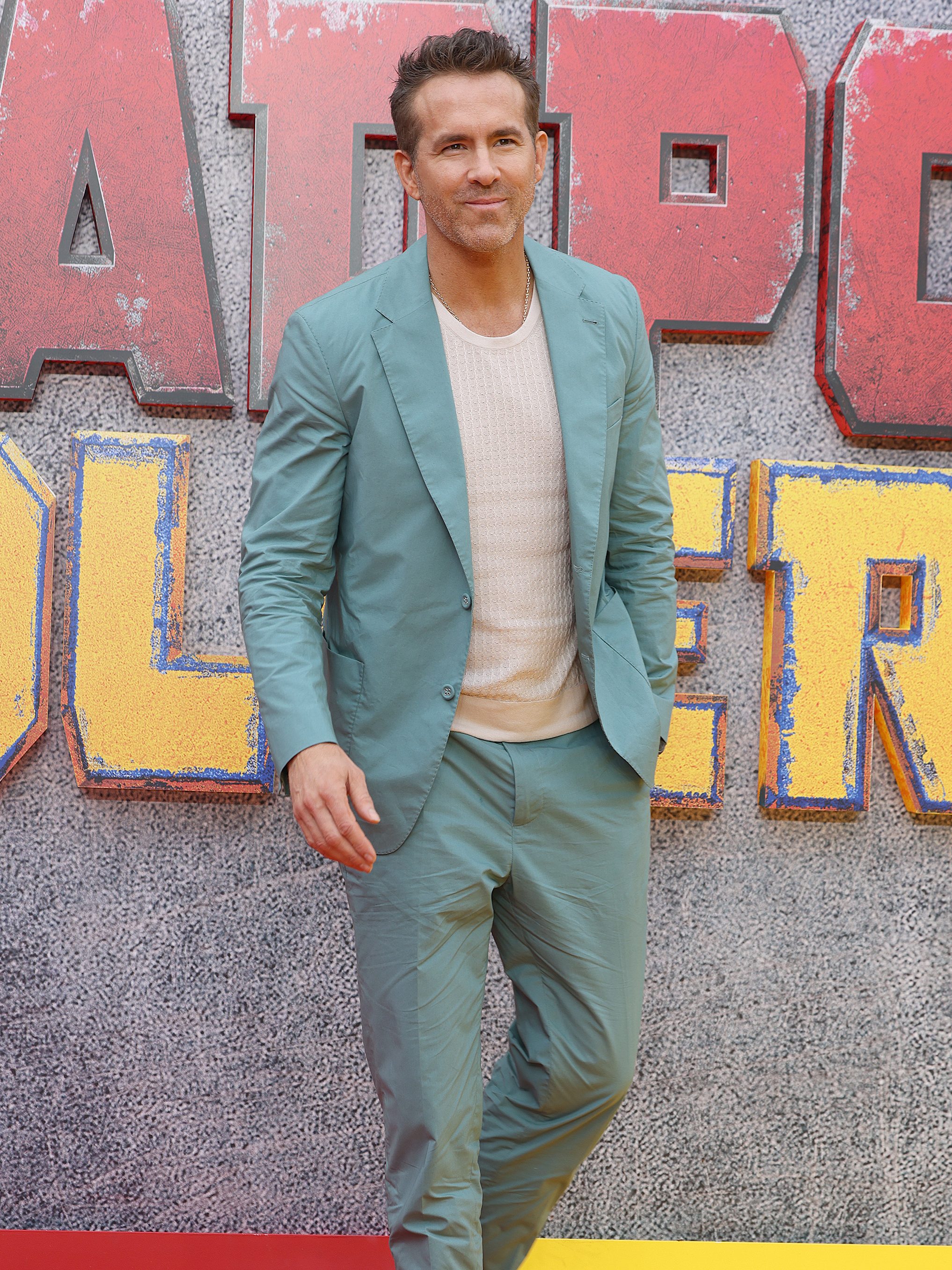 LONDON, ENGLAND - JULY 11: Ryan Reynolds attends the "Deadpool & Wolverine" UK Fan Event at the Eventim Apollo on July 11, 2024 in London, England. (Photo by Neil Mockford/WireImage)