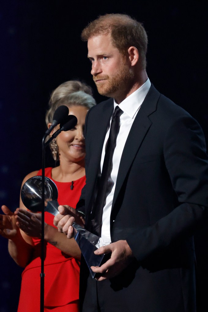 Prince Harry Accepting the Pat Tillman Award