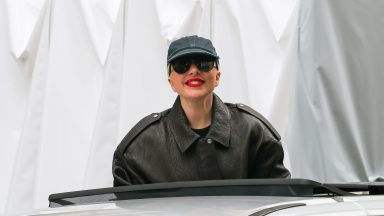 PARIS, FRANCE - JULY 22: Lady Gaga is seen waving to fans on July 22, 2024 in Paris, France. (Photo by MEGA/GC Images)