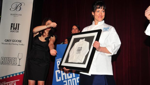 APRIL 1: (L-R) Gail Simmons, Chrsitina Grdovic and Naomi Pomeroy attend FOOD & WINE Magazine celebrates 2009 Best New Chefs at City Winery N.Y.C. on April 1, 2009. (Photo by CHANCE YEH /Patrick McMullan via Getty Images)