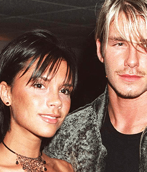 Victoria and David Beckham at event.