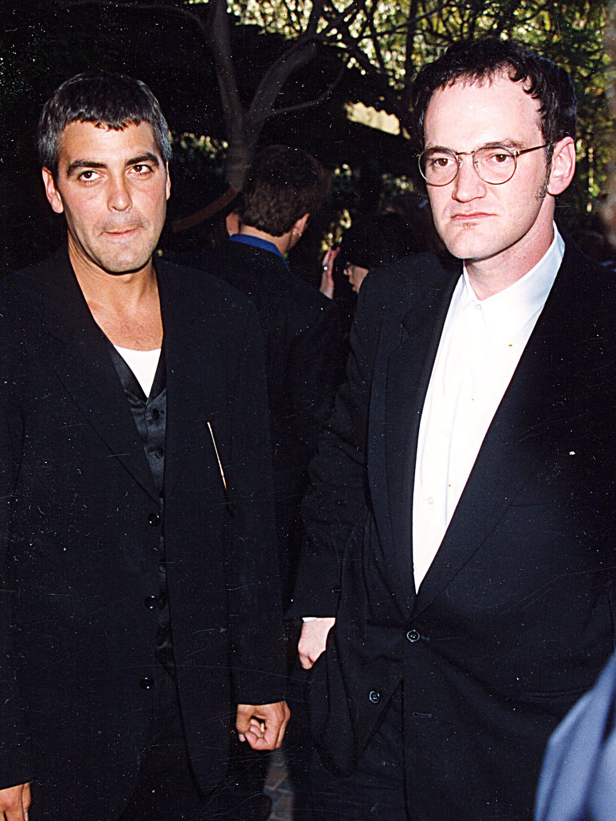 George Clooney and Quentin Tarantino at the 1995 MTV Movie Awards