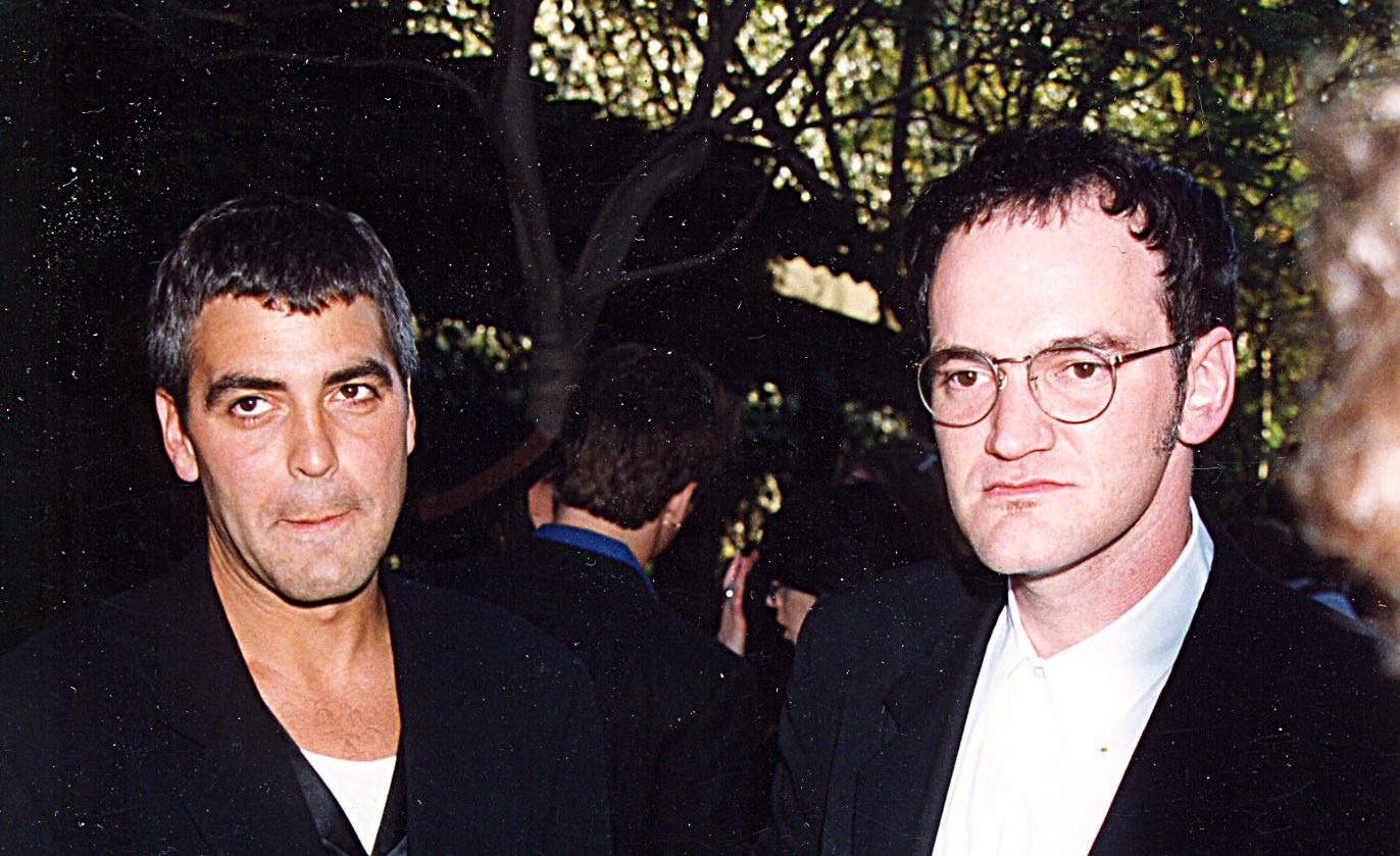 George Clooney and Quentin Tarantino attending the 1995 MTV Movie Awards