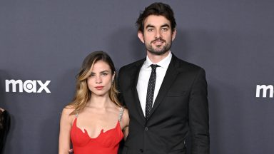 LOS ANGELES, CALIFORNIA - JANUARY 30: Giulia Be and Conor Kennedy attend the Los Angeles Premiere of HBO's "Curb Your Enthusiasm" Season 12 at Directors Guild Of America on January 30, 2024 in Los Angeles, California. (Photo by Axelle/Bauer-Griffin/FilmMagic)