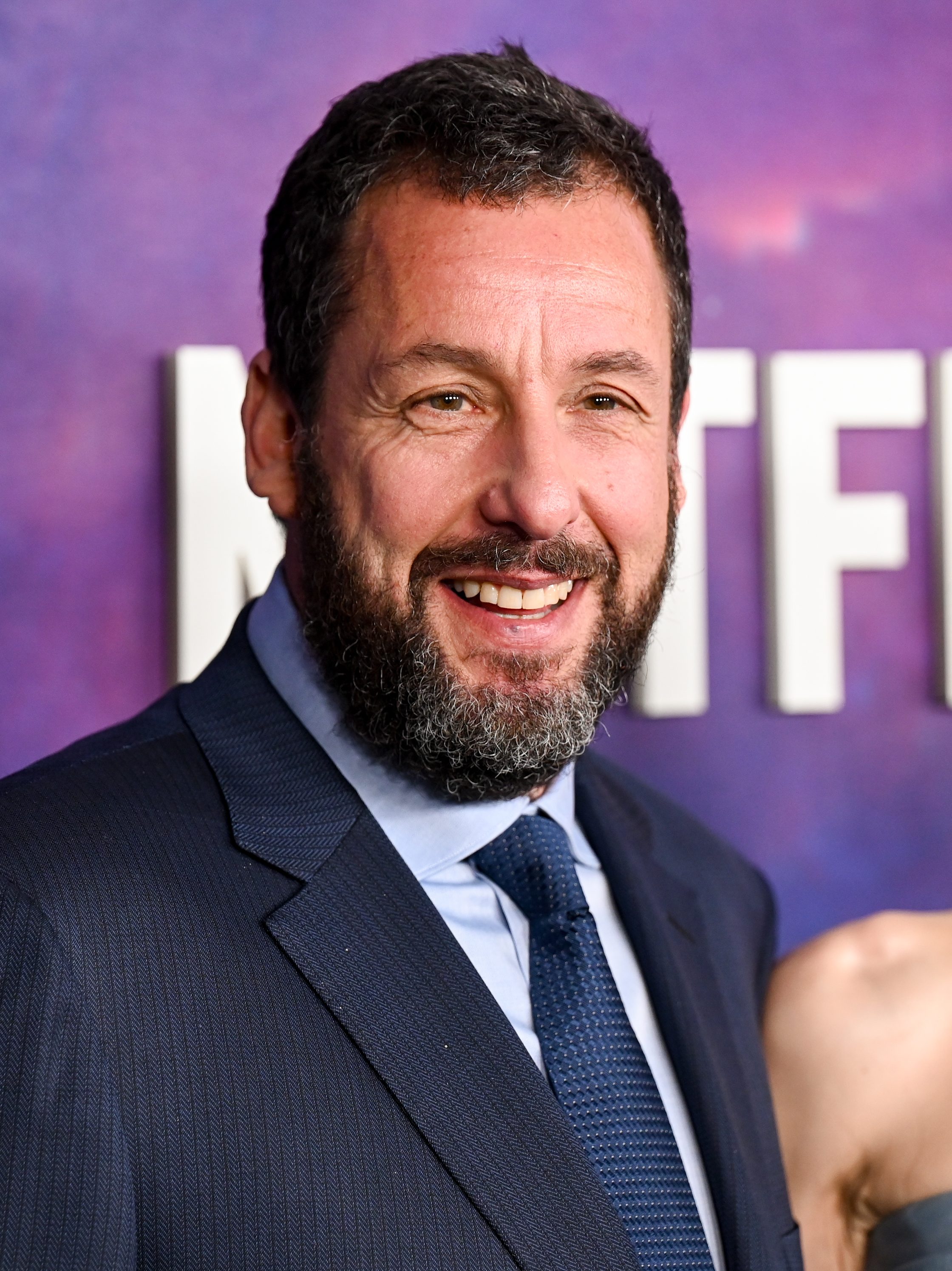 Adam Sandler at the premiere of "Spaceman" held at The Egyptian Theatre Hollywood on February 26, 2024 in Los Angeles, California. (Photo by Gilbert Flores/Variety via Getty Images)