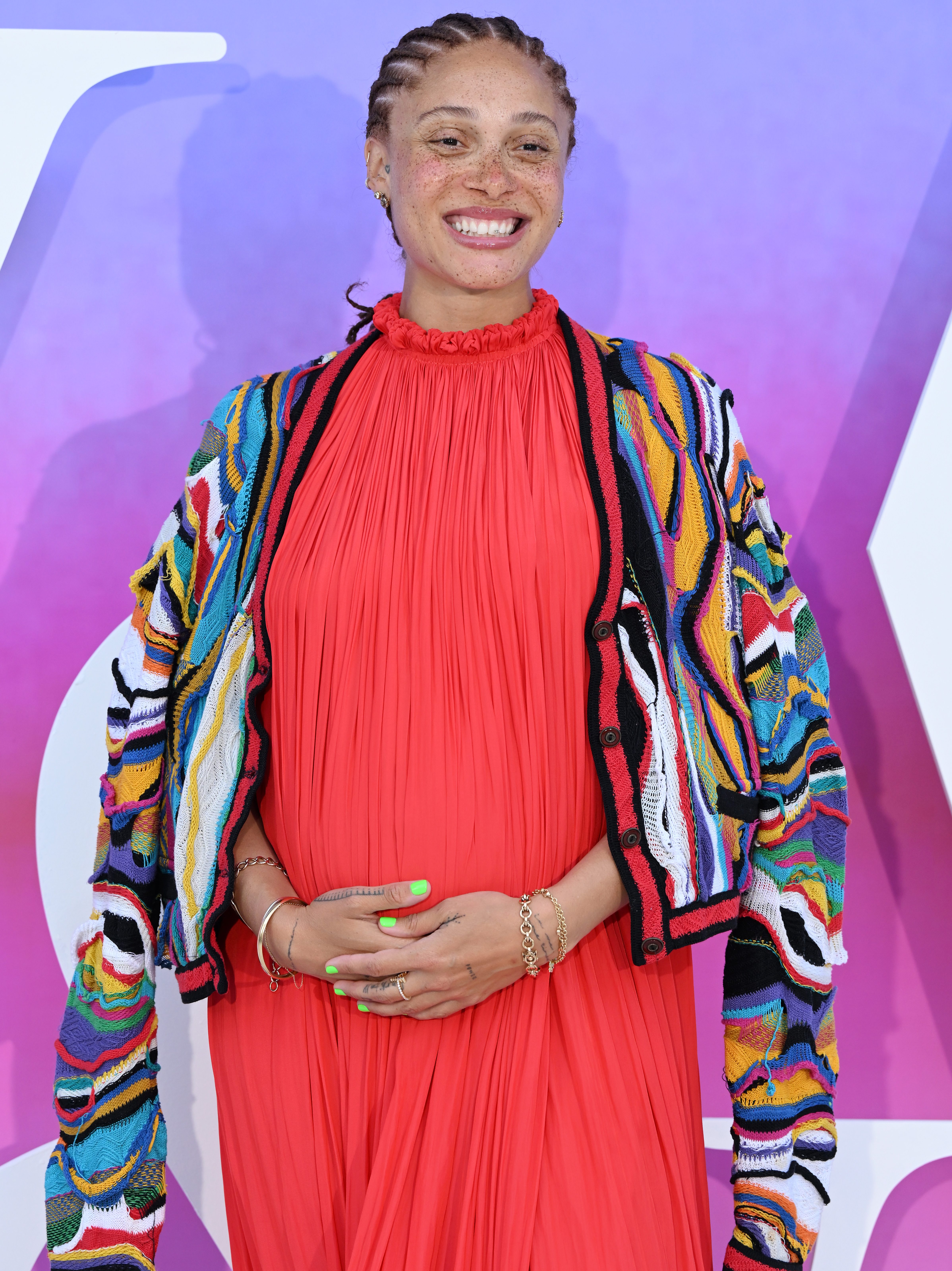 LONDON, ENGLAND - JUNE 19: Adwoa Aboah attends the V&A Summer Party 2024 Celebrating "NAOMI: In Fashion" at The V&A on June 19, 2024 in London, England. (Photo by Jeff Spicer/Getty Images)