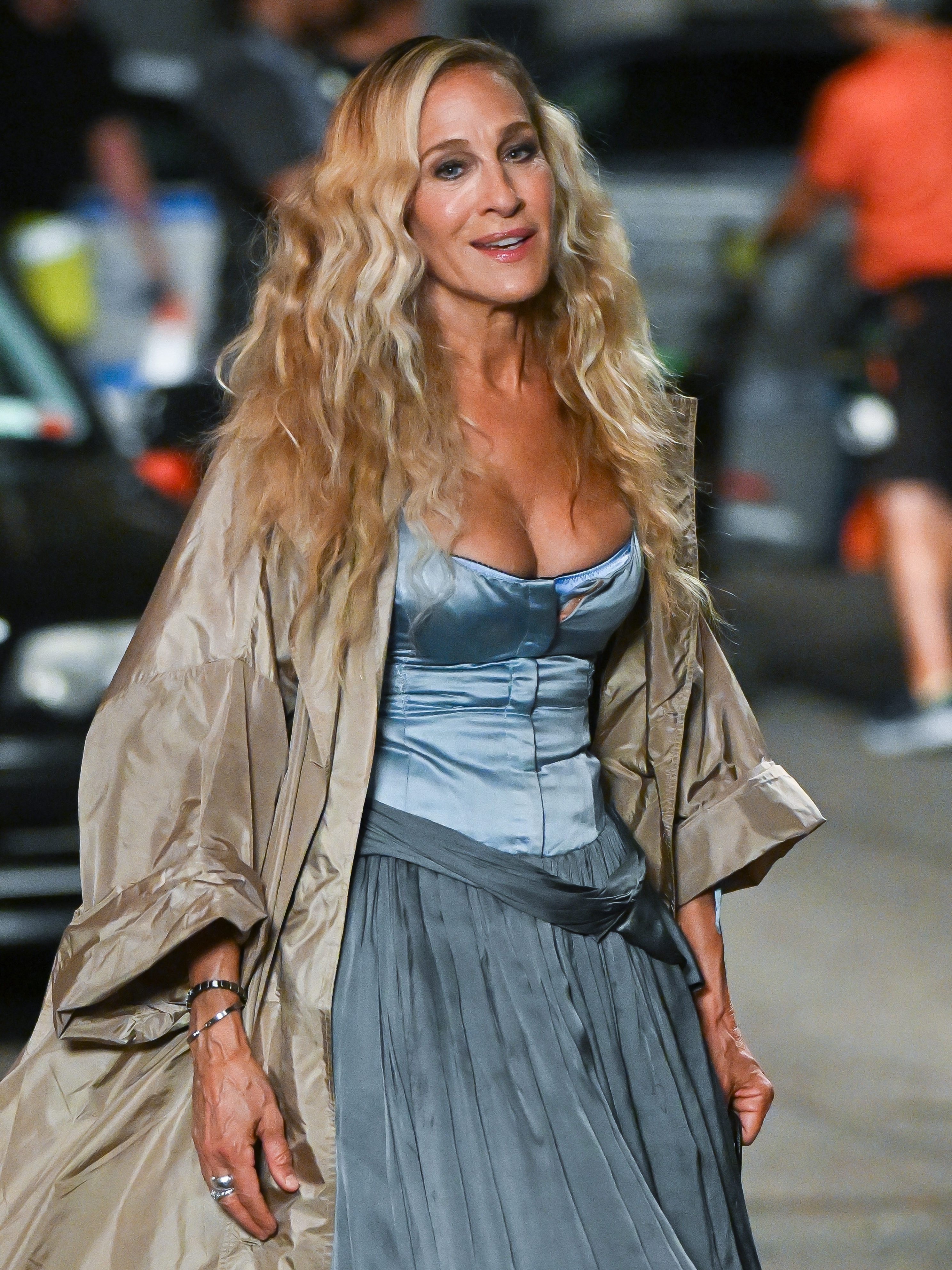 Sarah Jessica Parker is seen on the set of "And Just Like That..." Season 3