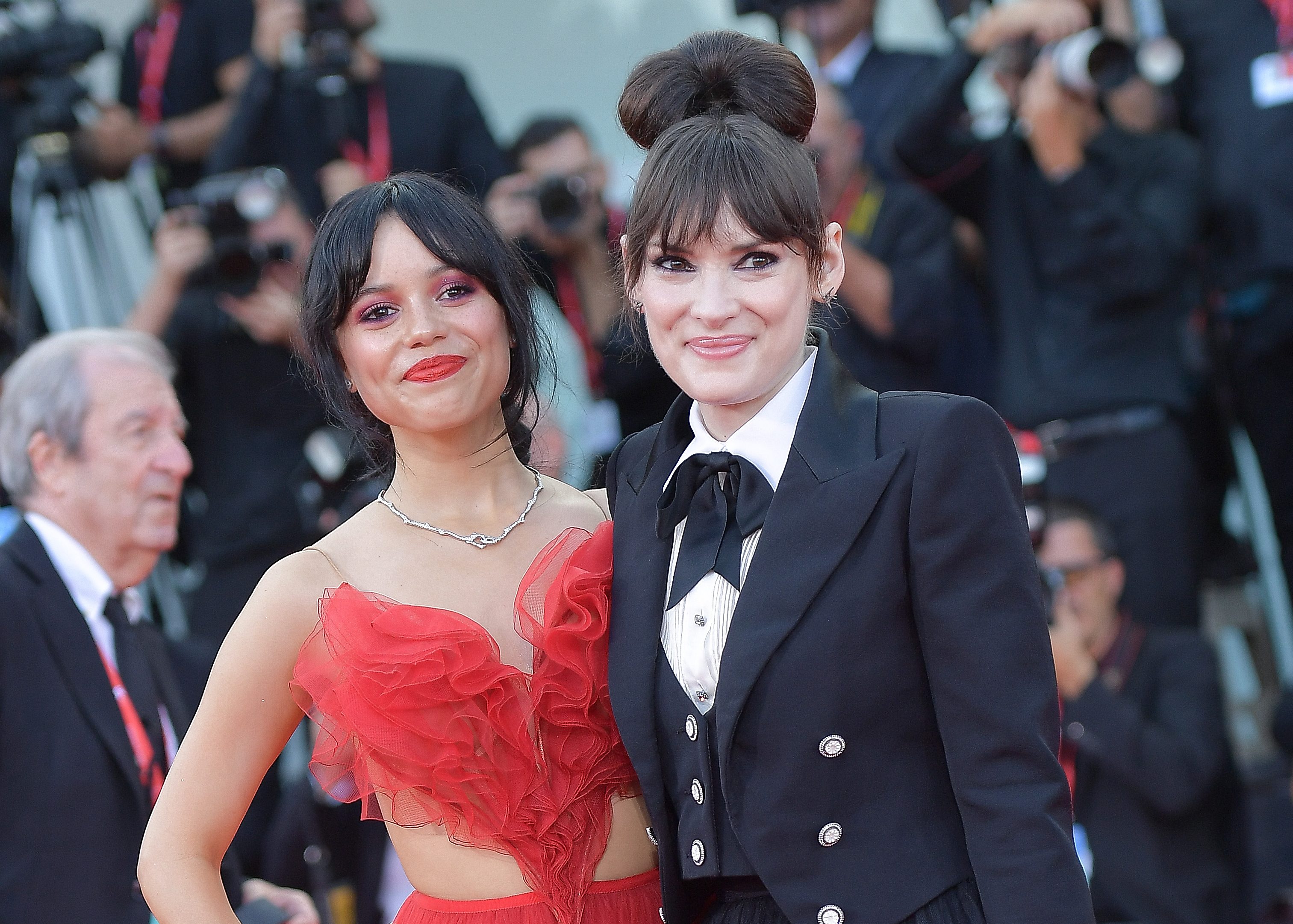 Jenna Ortega and Winona Ryder