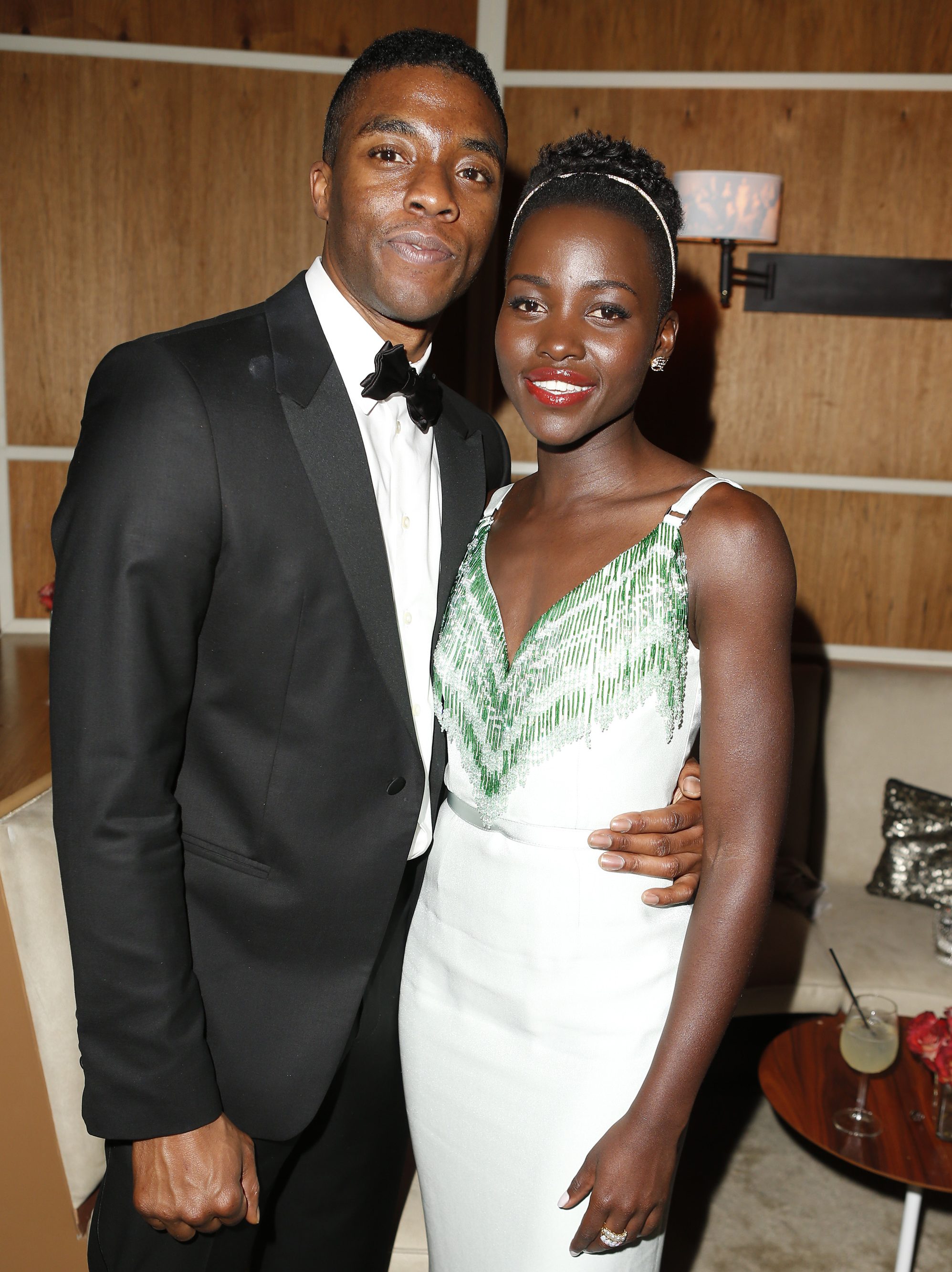 Lupita Nyong'o and Chadwick Boseman