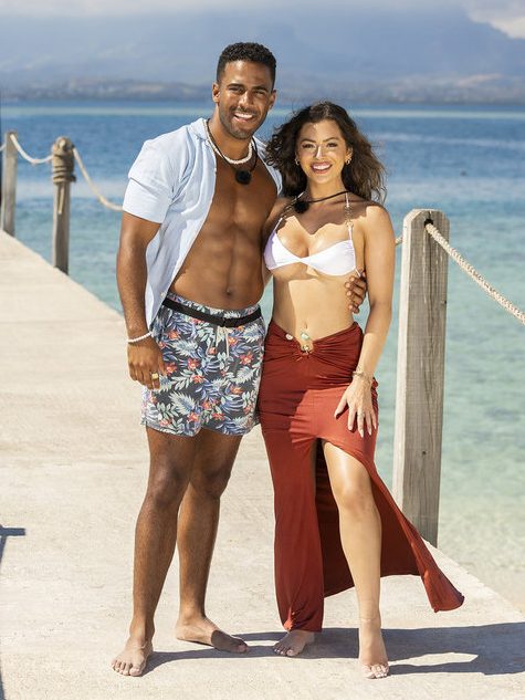 'Love Island USA' stars Kendall Washington and Nicole Jacky.