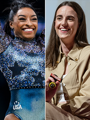 Simone Biles, Caitlin Clark