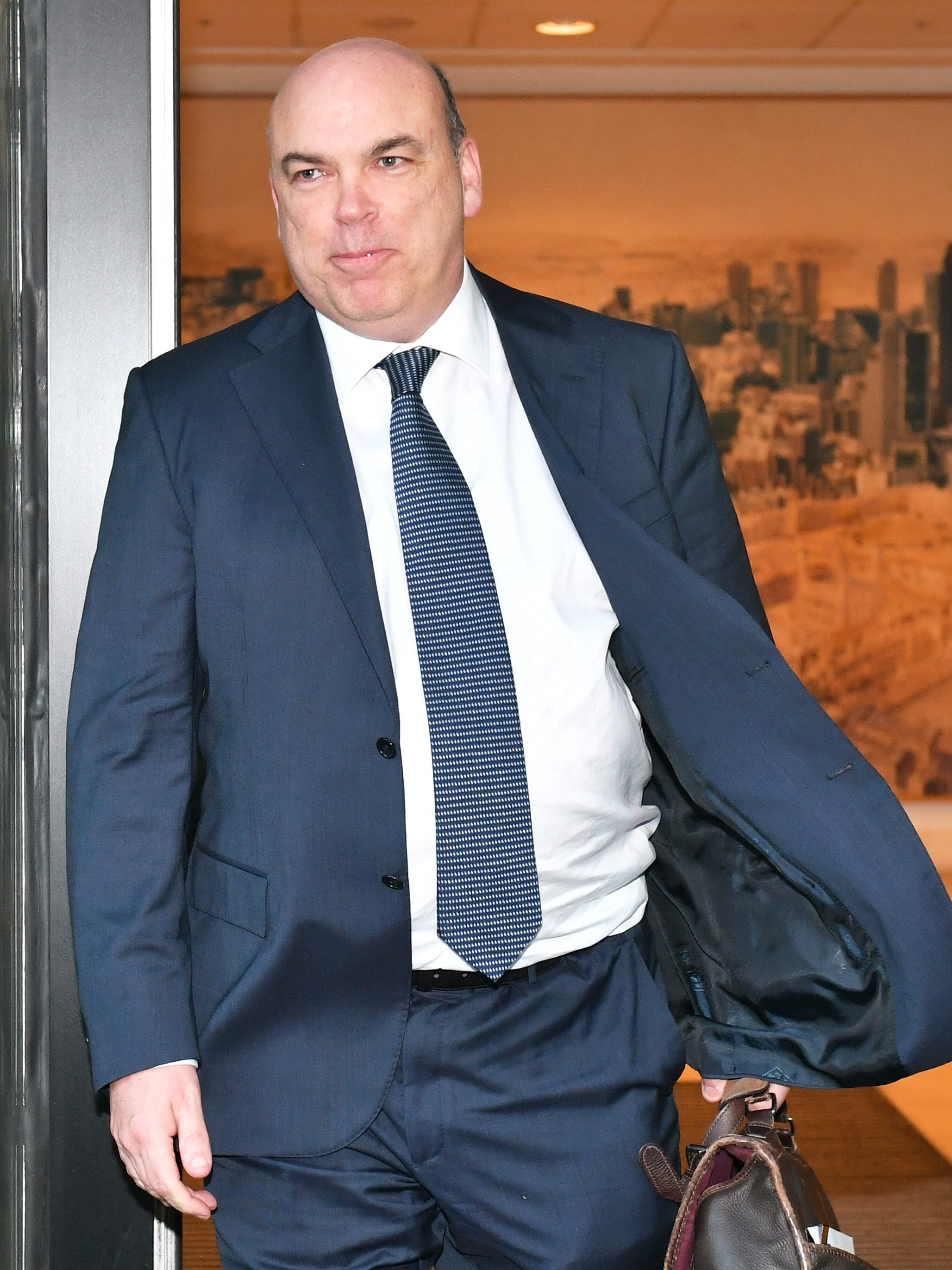 Mike Lynch leaves the Rolls Building in London following the civil case over his £8.4 billion sale of his software firm Autonomy to Hewlett-Packard in 2011. (Photo by Dominic Lipinski/PA Images via Getty Images)