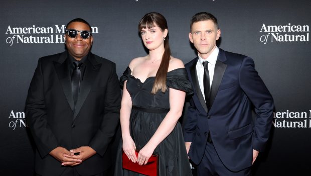 NEW YORK, NEW YORK - NOVEMBER 30: (L-R) Kenan Thompson, Chloe Troast, and Mikey Day attend the American Museum of Natural History's 2023 Museum Gala at the American Museum of Natural History on November 30, 2023 in New York City. (Photo by Mike Coppola/Getty Images for the American Museum of Natural History )