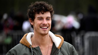 Canadian singer Shawn Mendes arrives for the presentation of creations by Loewe for the Women Ready-to-wear Fall-Winter 2024/2025 collection as part of the Paris Fashion Week, in Paris on March 1, 2024. (Photo by JULIEN DE ROSA / AFP) (Photo by JULIEN DE ROSA/AFP via Getty Images)