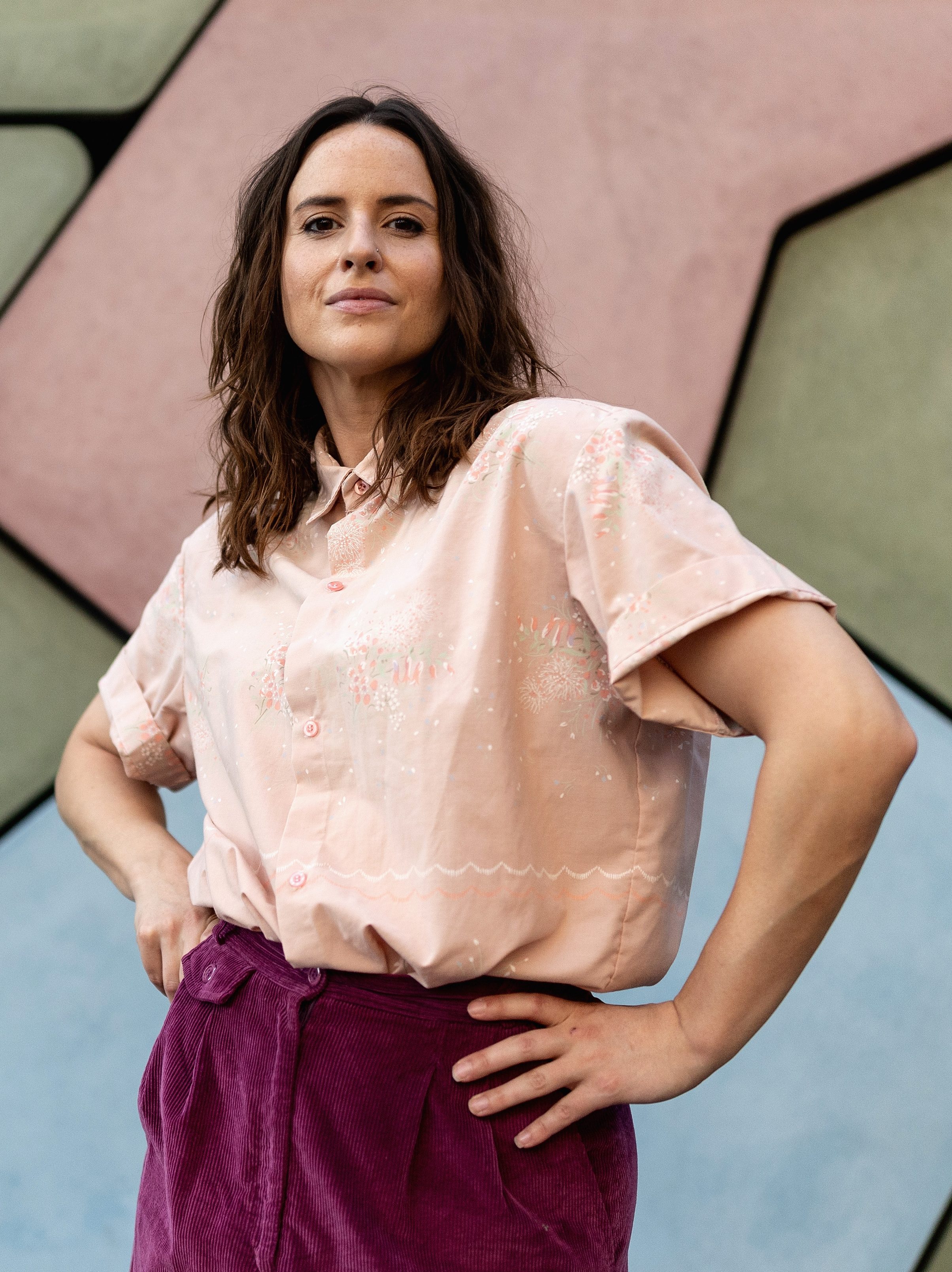 SYDNEY, AUSTRALIA - APRIL 17: Australian Olympic breaking athlete Rachael 'Raygun' Gunn poses during a portrait session in the Sydney central business district on April 17, 2024 in Sydney, Australia. Gunn is representing Australia as a B-Girl after qualifying for the 2024 Paris Summer Olympic Games in Women's Breaking on it's Olympic debut.  (Photo by Cameron Spencer/Getty Images)