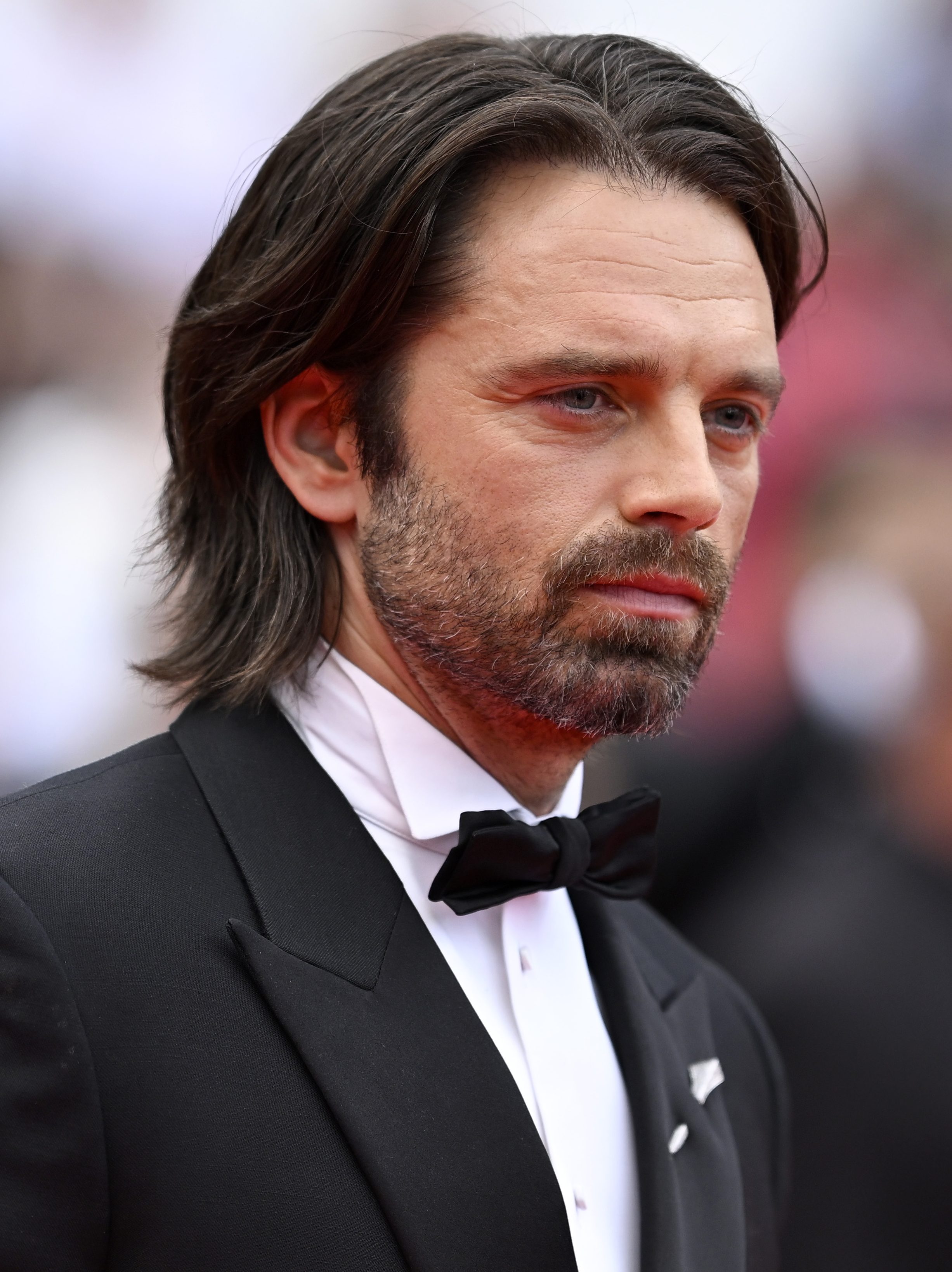 CANNES, FRANCE - MAY 20: Sebastian Stan attends the "The Apprentice" Red Carpet at the 77th annual Cannes Film Festival at Palais des Festivals on May 20, 2024 in Cannes, France. (Photo by Gareth Cattermole/Getty Images)