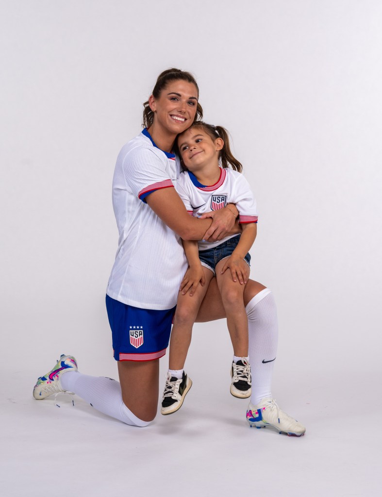 DENVER, CO - MAY 28: Alex Morgan of the United States poses during USWNT portraits at the team hotel on May 28, 2024 in Denver, Colorado. (Photo by Brad Smith/ISI Photos/USSF/Getty Images for USSF)