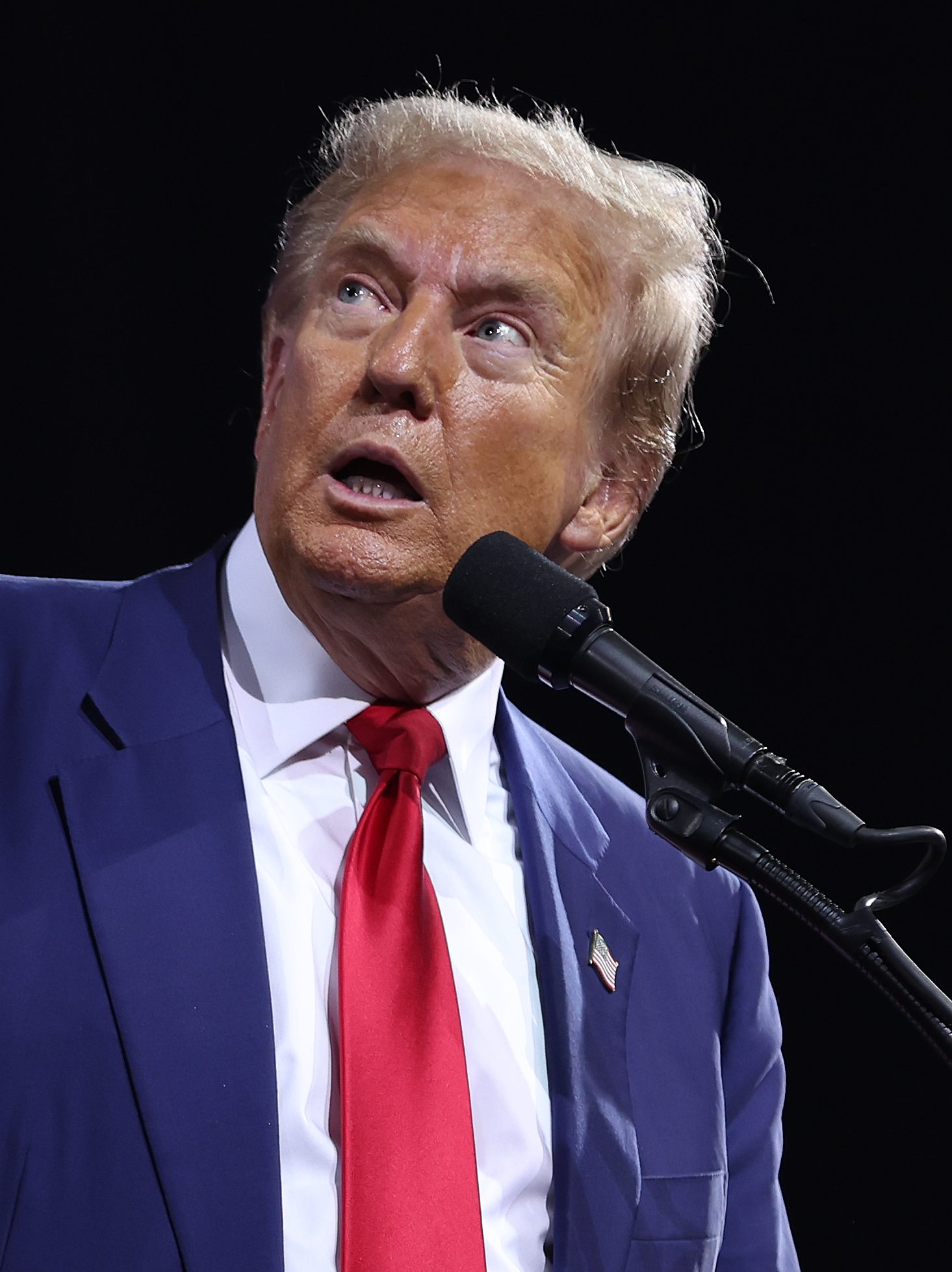 Donald Trump, speaks during a campaign event