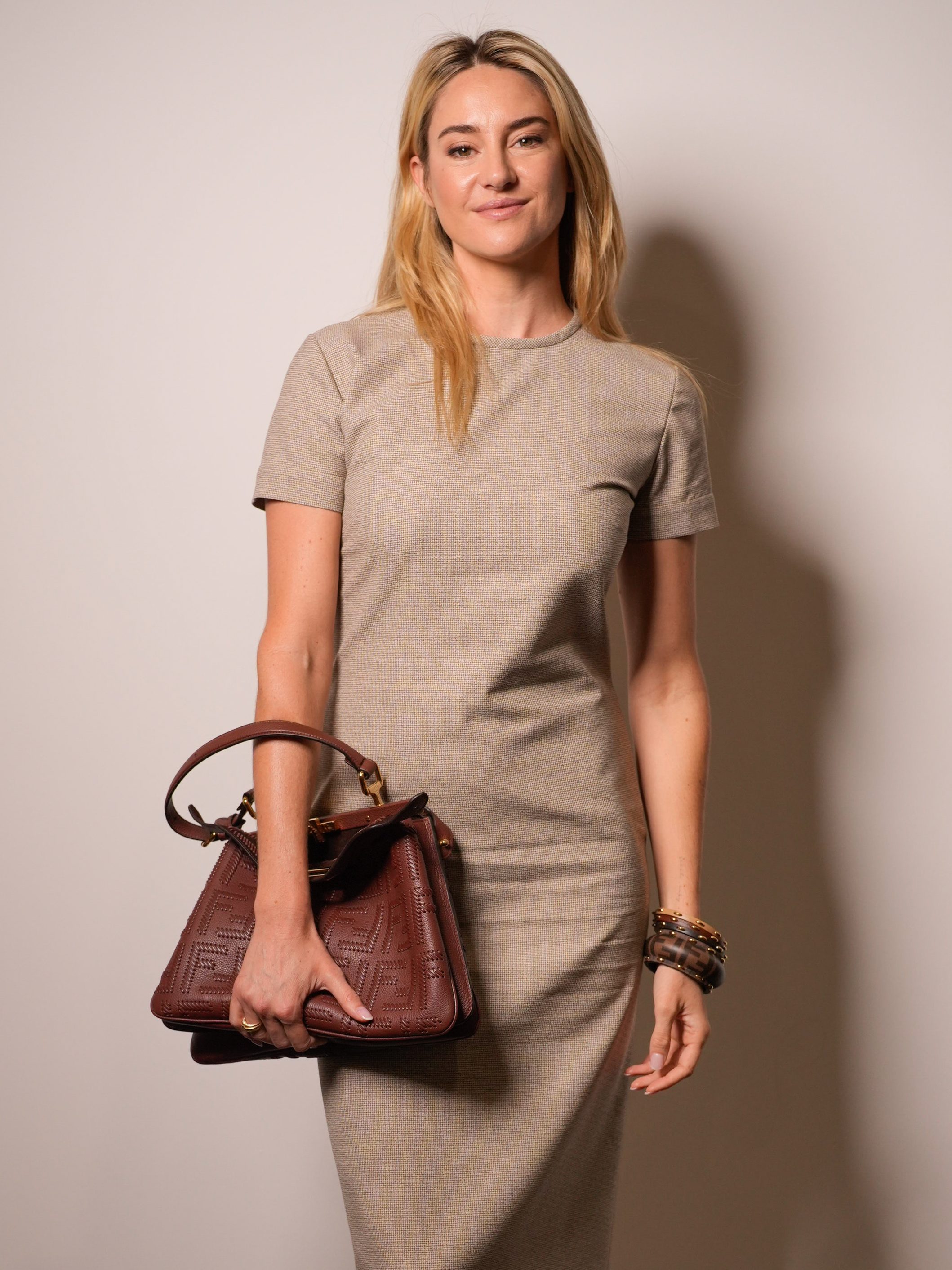 Shailene Woodley at Fendi RTW Spring 2025 as part of Milan Ready to Wear Fashion Week on September 17, 2024 in Milan, Italy.   (Photo by Swan Gallet/WWD via Getty Images)