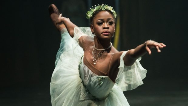 LONDON, ENGLAND - JANUARY 13:  Michaela DePrince performs 'Giselle' with the English National ballet at the Coliseum on January 13, 2017 in London, England.  (Photo by Ian Gavan/Getty Images)