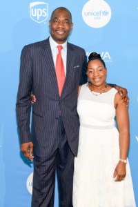 ATLANTA, GA - APRIL 12: Global Humanitarian Award Honorees Dikembe Mutombo and Rose Mutombo attend the Fourth Annual UNICEF Gala at The Foundry At Puritan Mill on April 12, 2018 in Atlanta, Georgia. (Photo by Marcus Ingram/Getty Images for UNICEF)