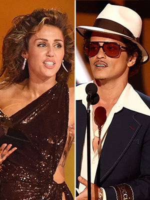 Miley Cyrus; Bruno Mars
