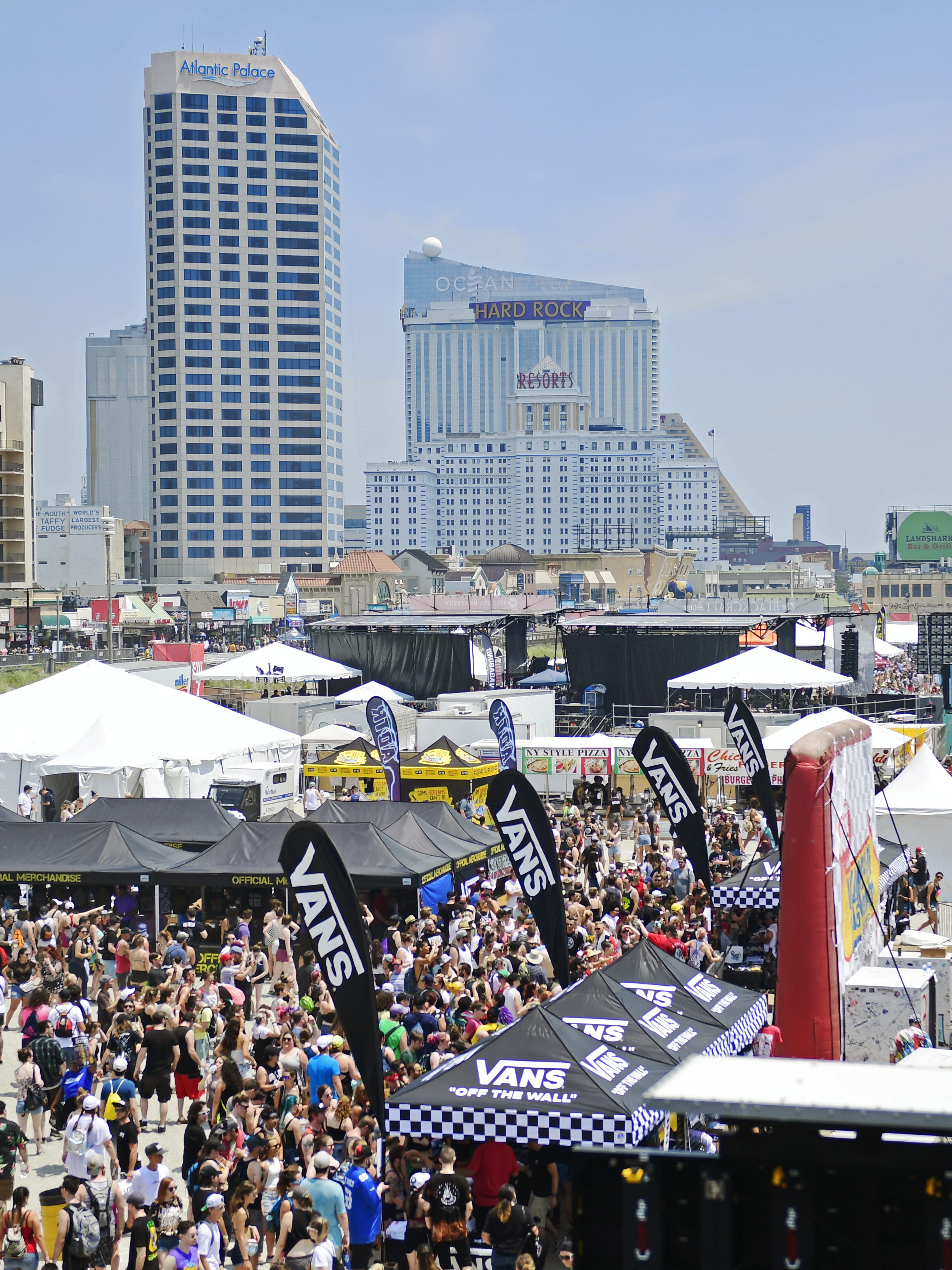ATLANTIC CITY, NJ - JUNE 29: Patrons file in during the first day of Warped Tour on June 29, 2019 in Atlantic City, New Jersey. (Photo by Corey Perrine/Getty Images)